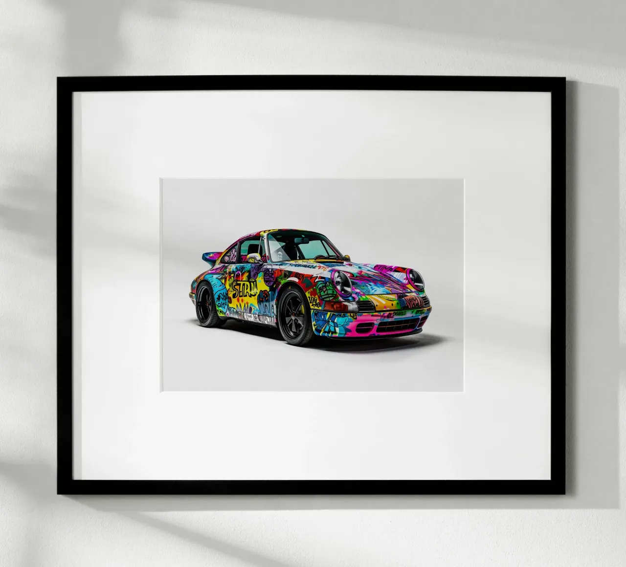 Pop art Porsche 911 Graffiti poster da FreeArtStudio
