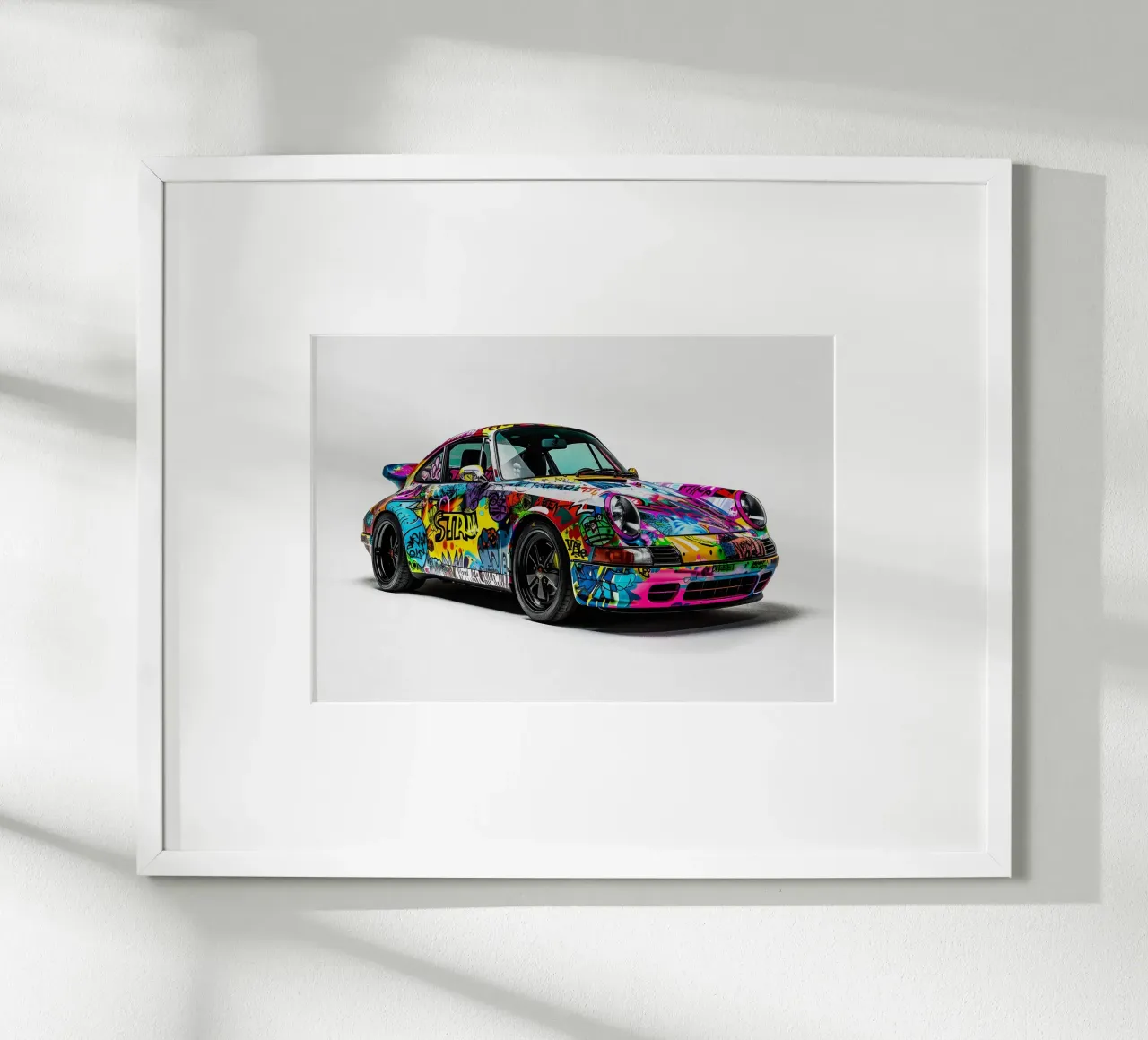 Pop art Porsche 911 Graffiti poster da FreeArtStudio