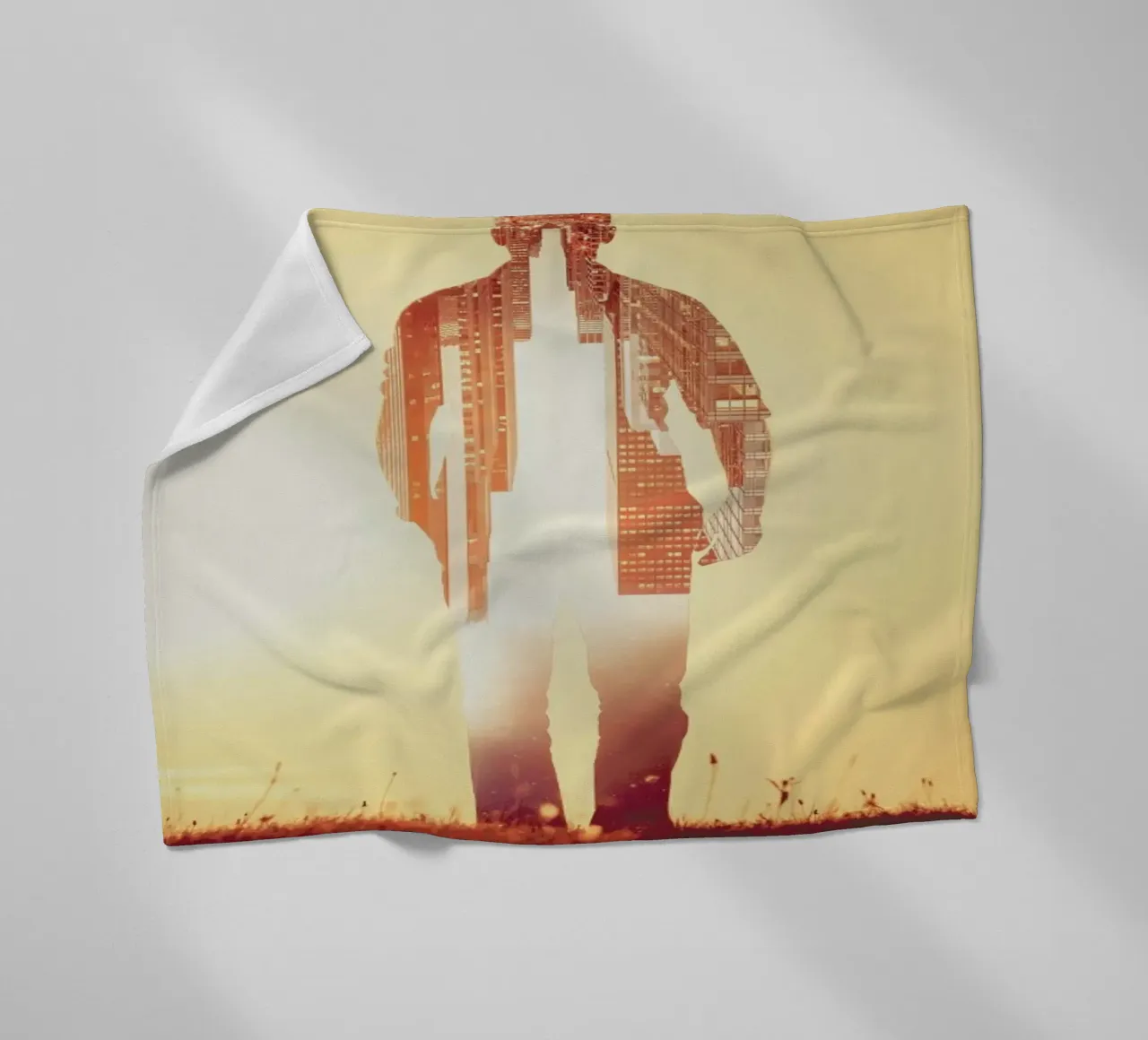 Time Manager fleece blanket by Eugene Soloviev