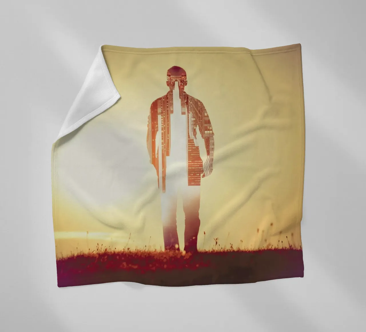 Time Manager fleece blanket by Eugene Soloviev
