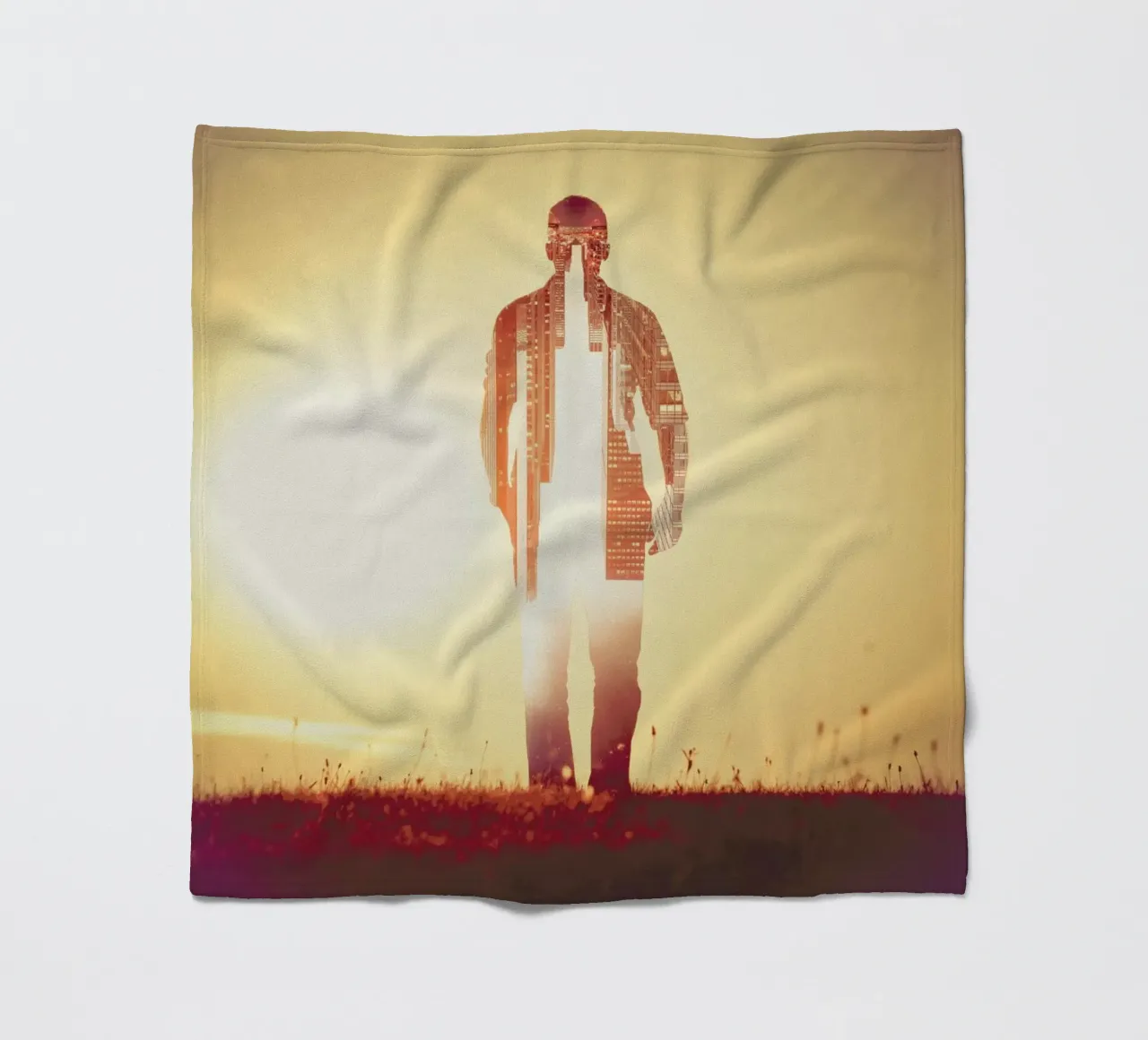 Time Manager fleece blanket by Eugene Soloviev