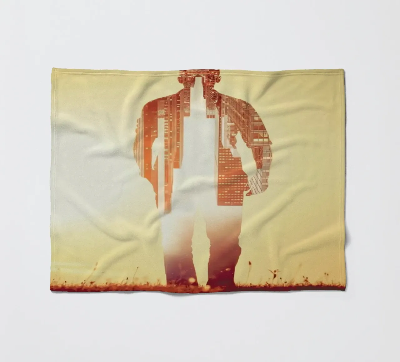 Time Manager fleece blanket by Eugene Soloviev