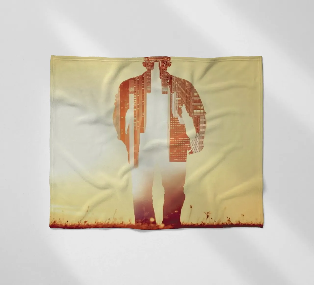 Time Manager fleece blanket by Eugene Soloviev