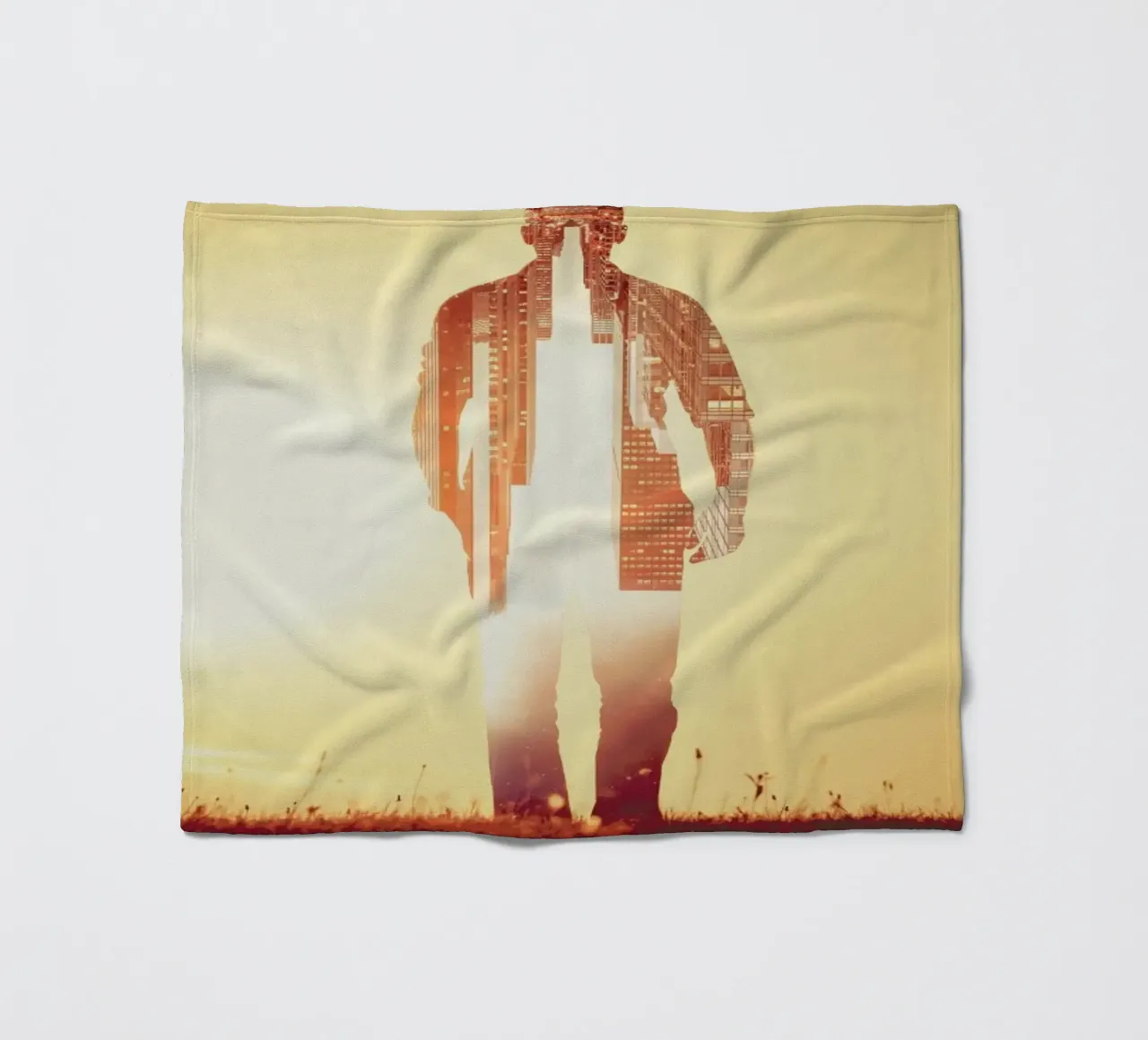 Time Manager fleece blanket by Eugene Soloviev