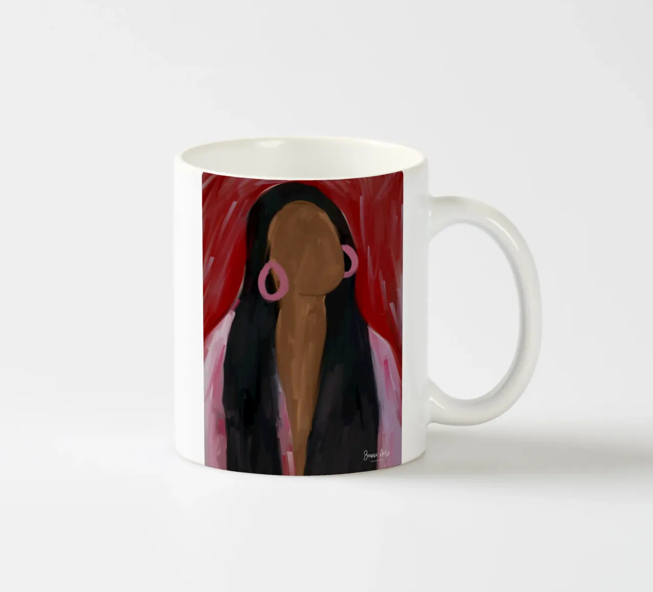 Afro Tales tazza in ceramica da Mathudace Créas