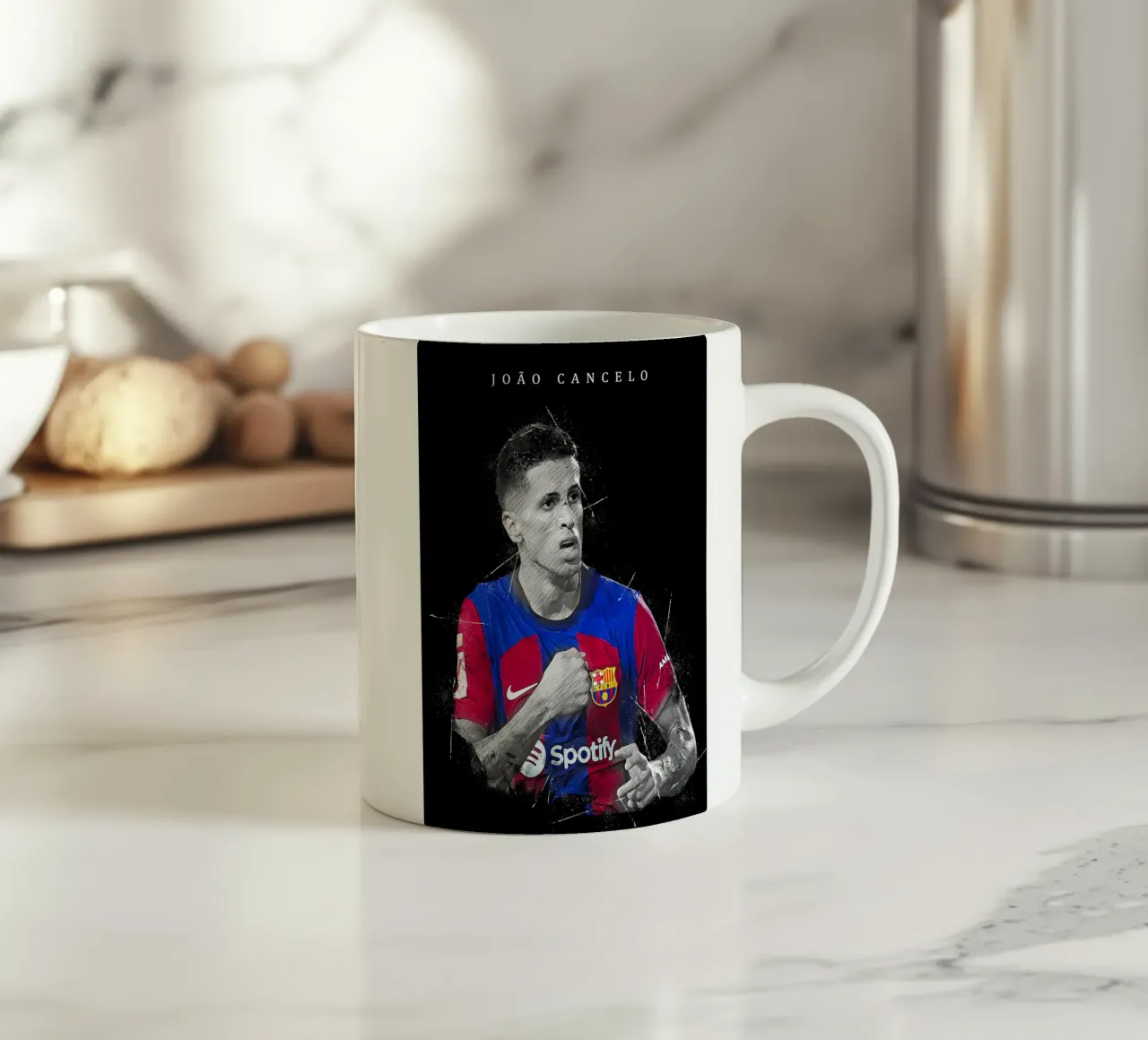 João Cancelo tazza in ceramica da tenten