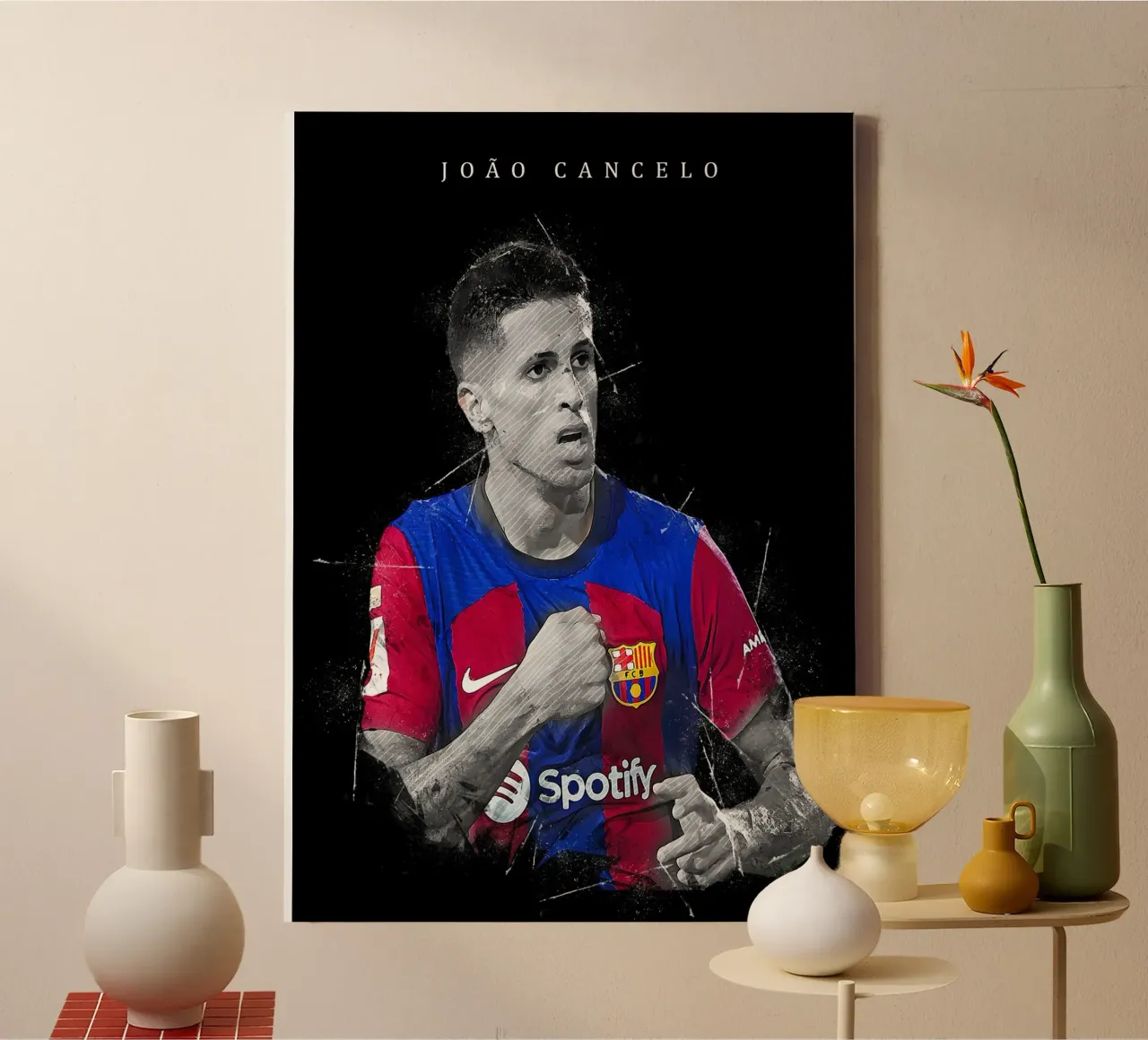 João Cancelo tela con Cornice a cassetta da tenten