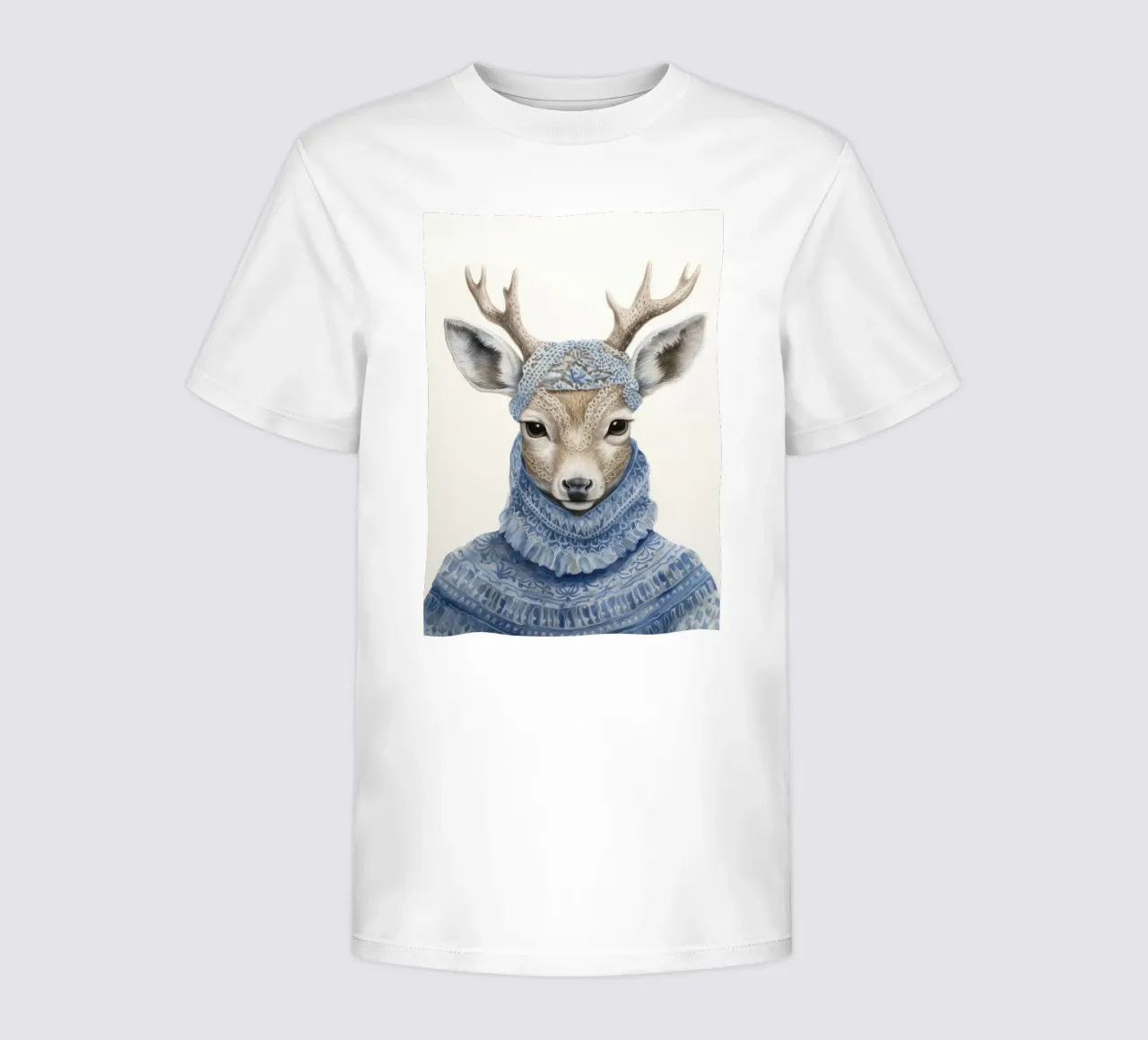 Cute Deer in Sweater kids t-shirt by IamHomeStudio