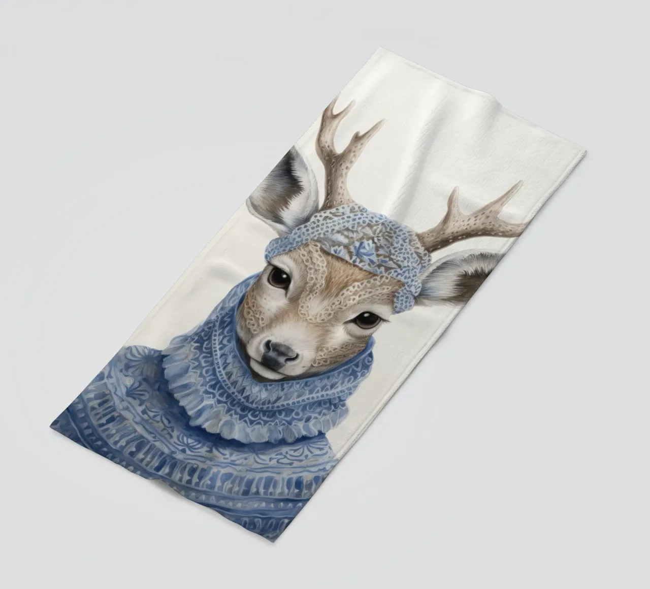 Carino il cervo con il maglione telo mare da IamHomeStudio