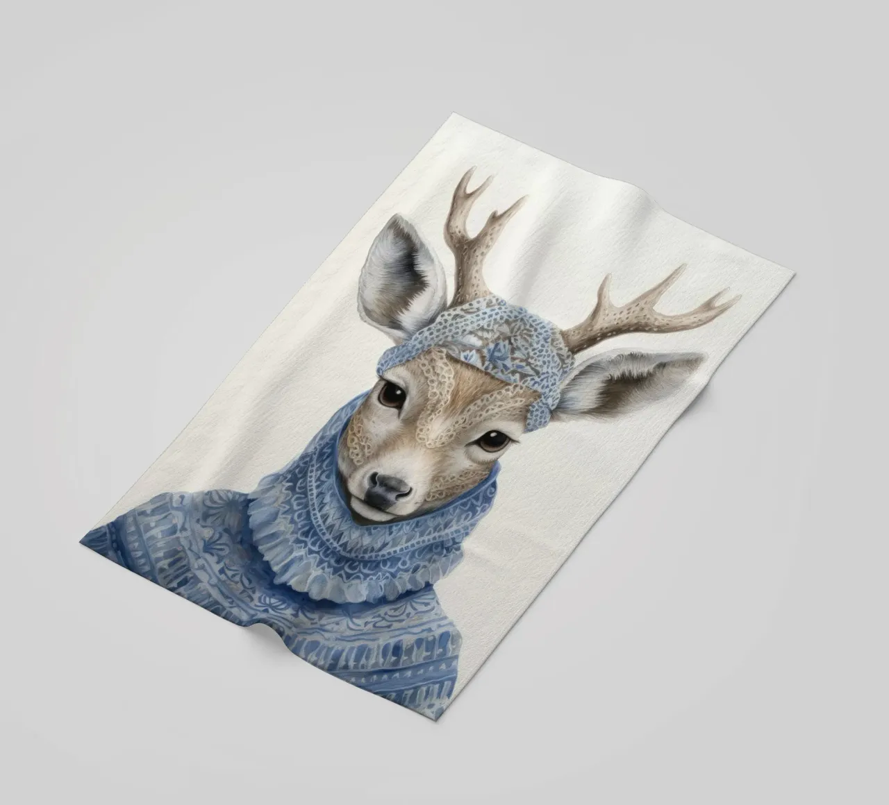 Carino il cervo con il maglione telo mare da IamHomeStudio