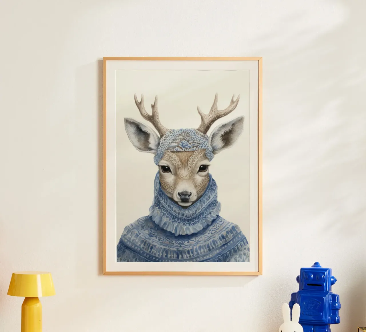 Mignon cerf en pull hahnemühle de IamHomeStudio