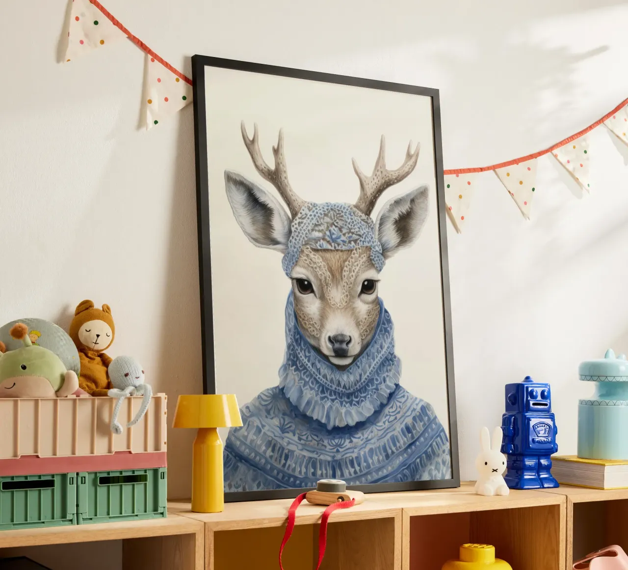 Mignon cerf en pull hahnemühle de IamHomeStudio