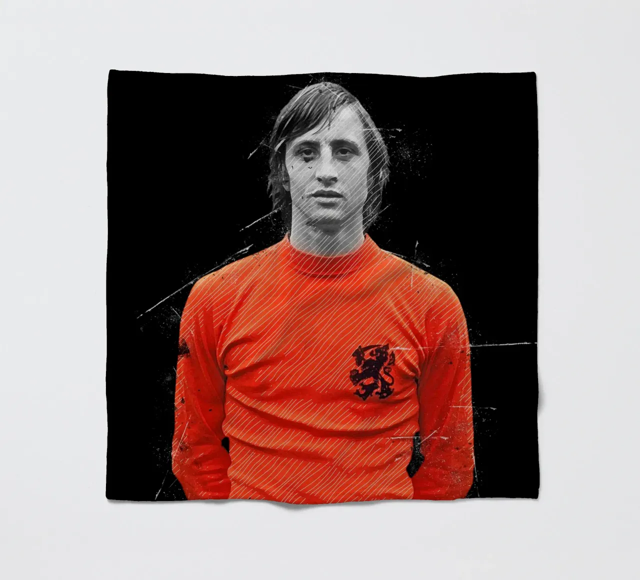 Johan Cruyff coperta in pile da tenten