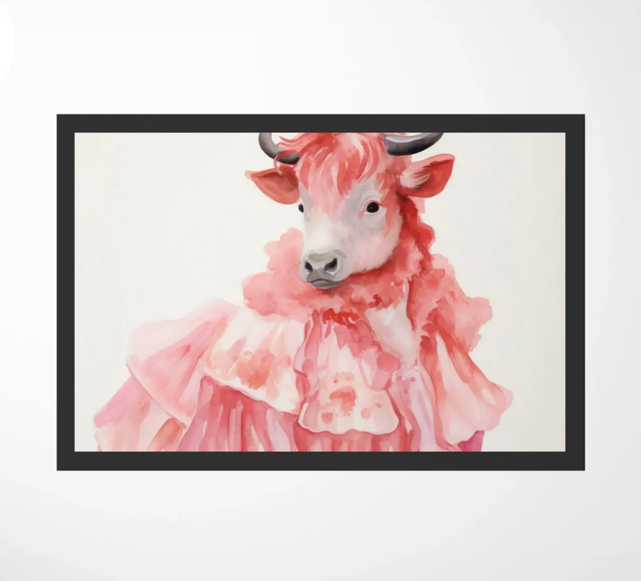 Mucca in rosa zerbino da IamHomeStudio