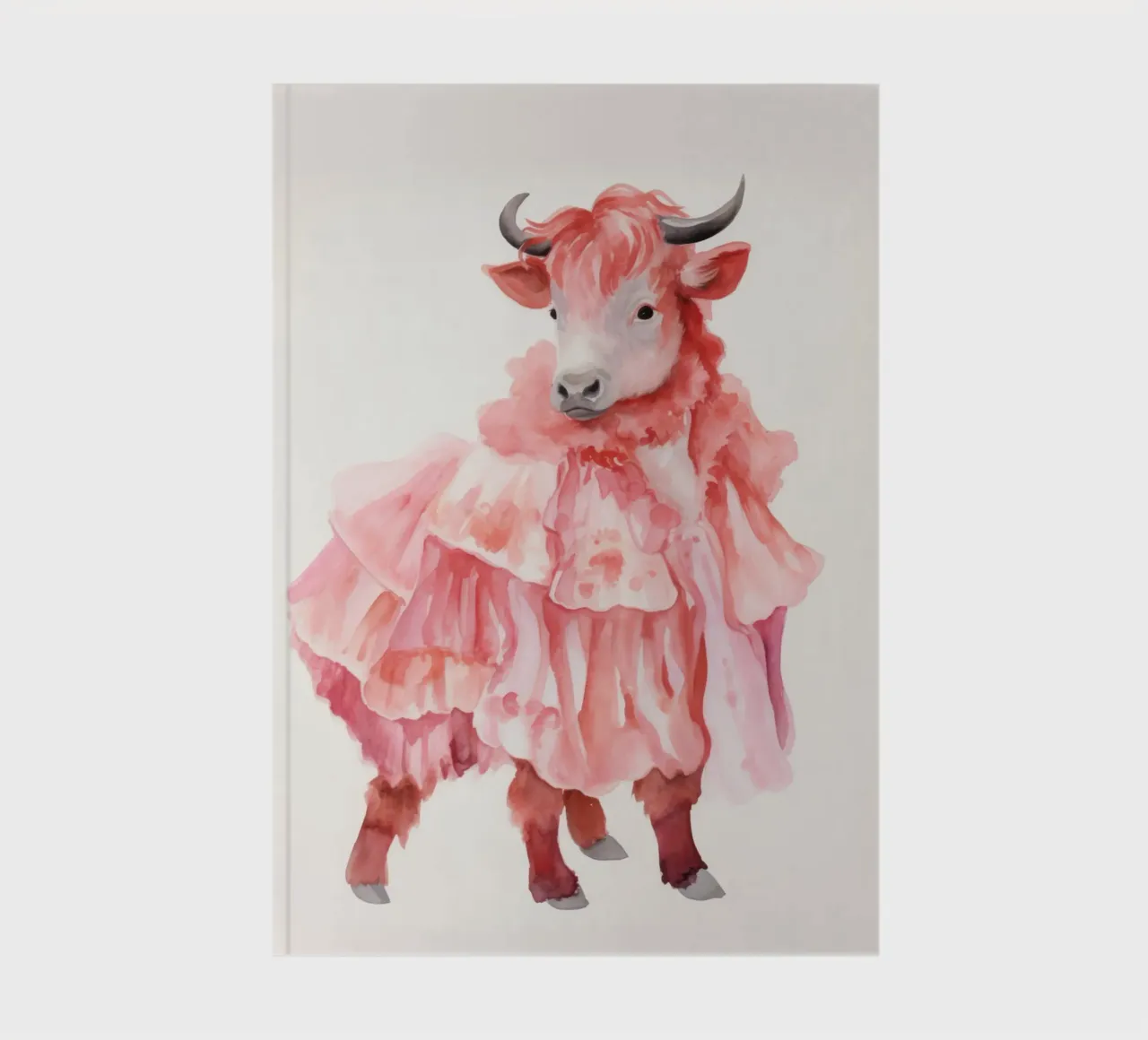 Mucca in rosa diario da IamHomeStudio