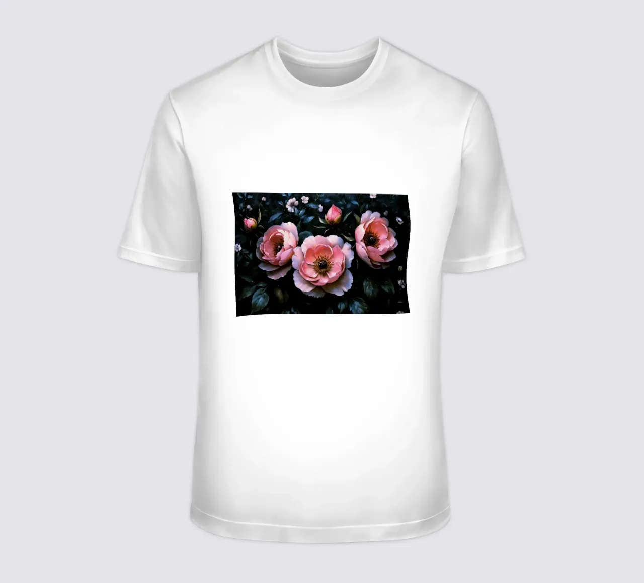 Blooming Vintage Baroque Elegance t-shirt by Flower Garden - Uta Naumann