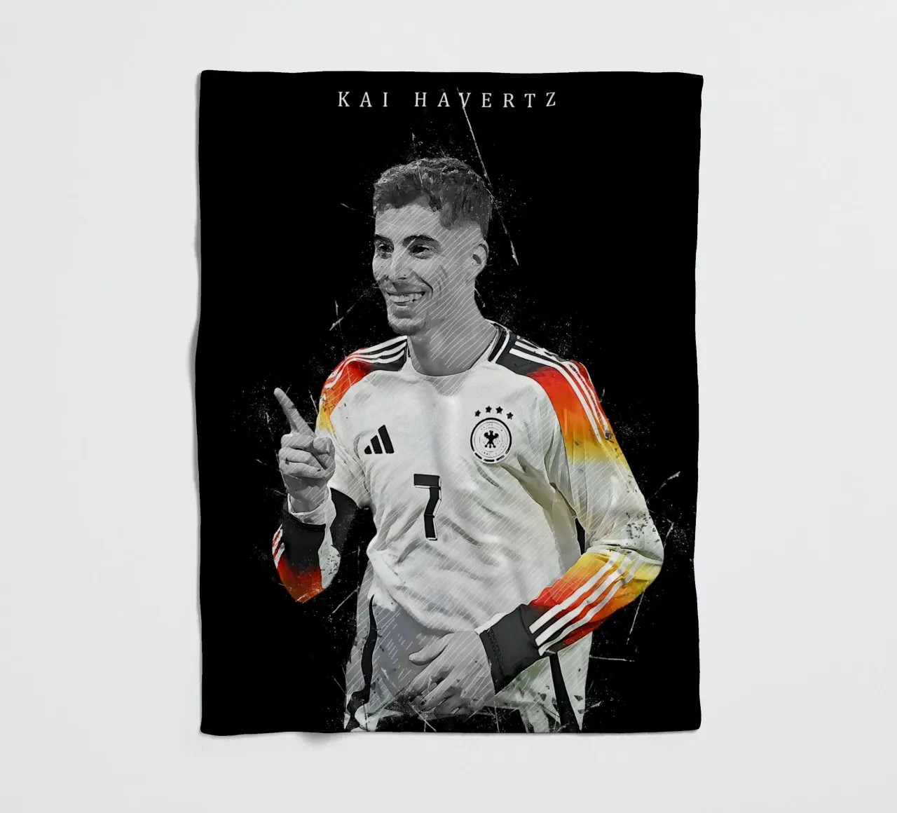 Kai Havertz coperta in pile da tenten