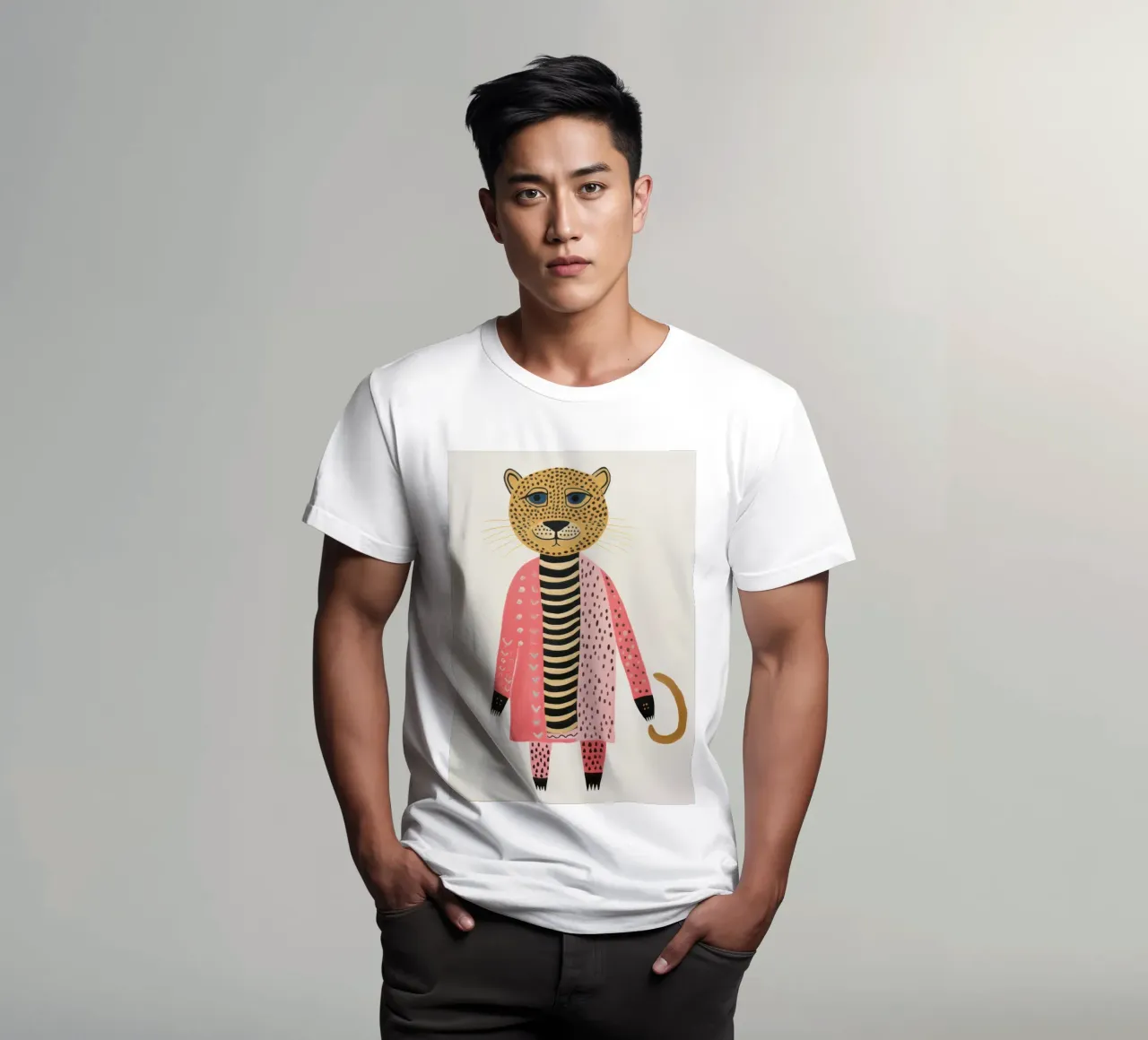Leopardo carino t-shirt da IamHomeStudio
