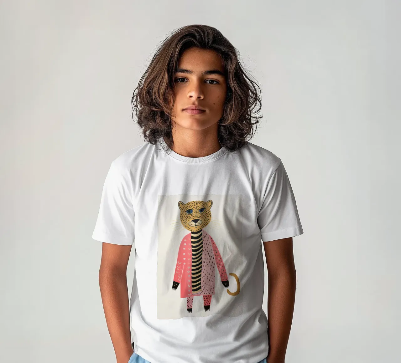 Leopardo carino t-shirt bambini da IamHomeStudio