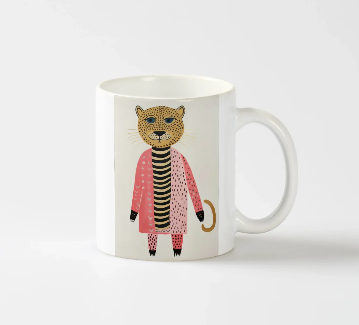 Léopard mignon mug en céramique de IamHomeStudio