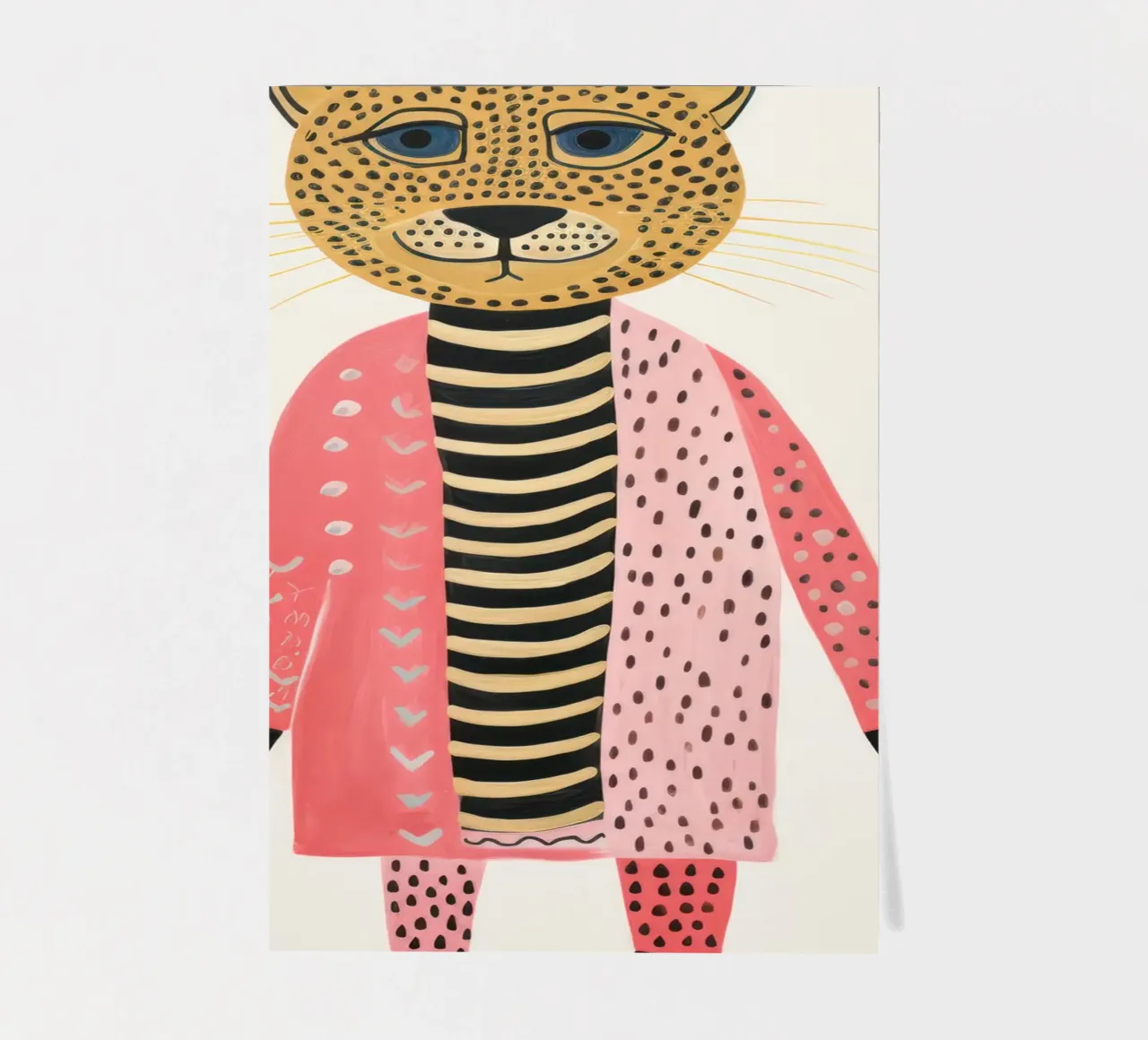 Cute Leopard sticker sheet by IamHomeStudio