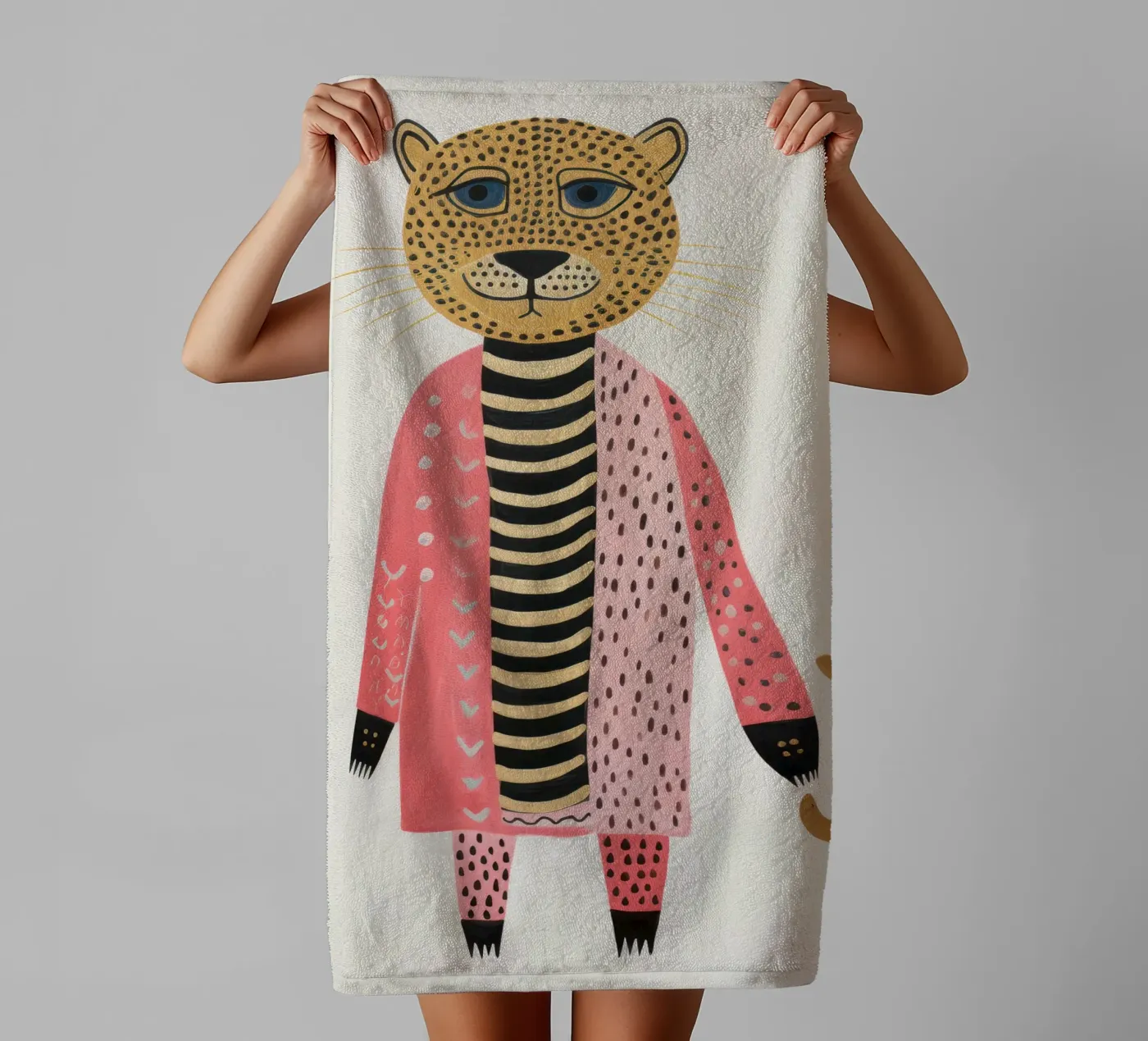 Cute Leopard towel by IamHomeStudio