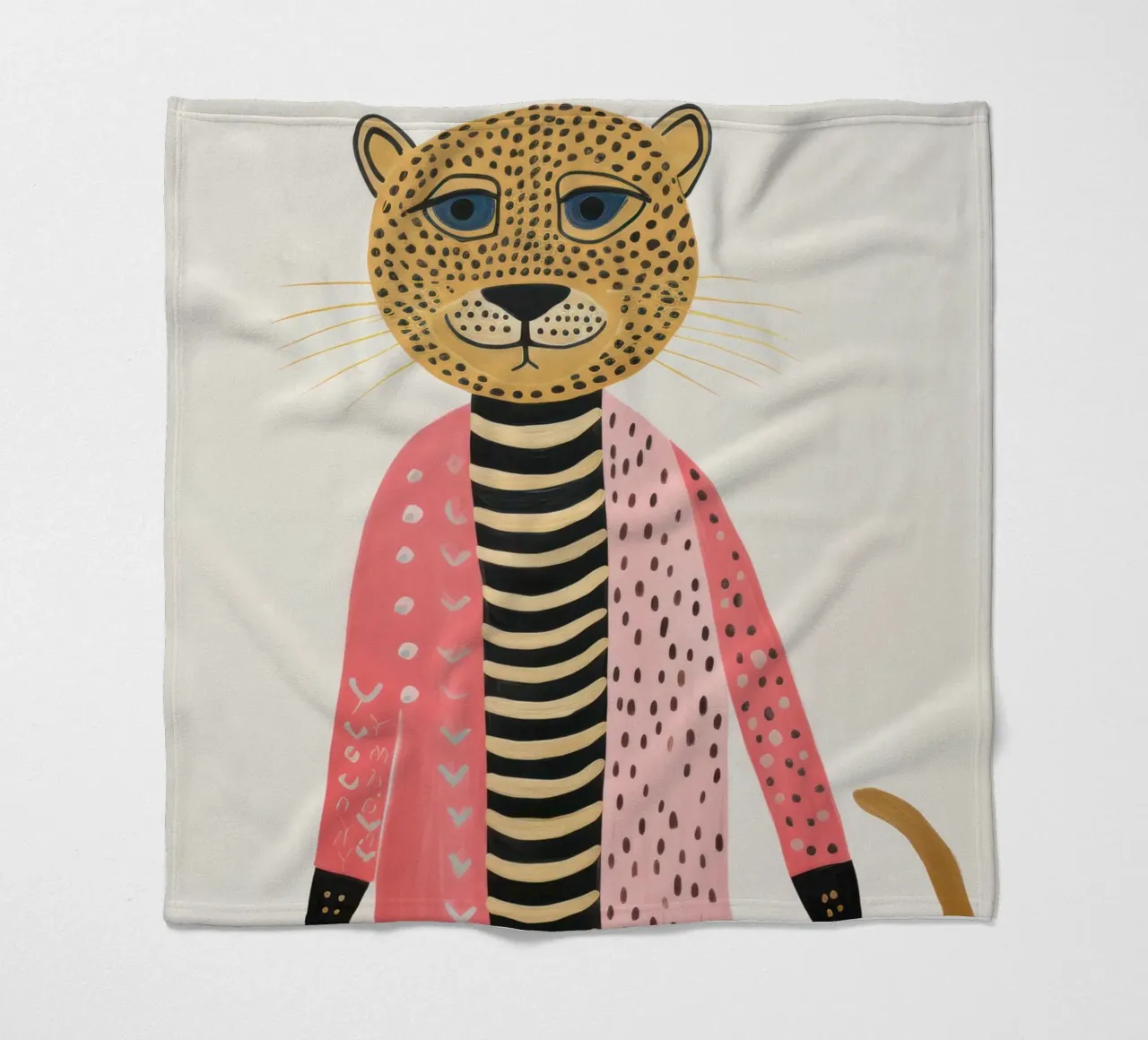 Niedlicher Leopard Fleecedecke von IamHomeStudio