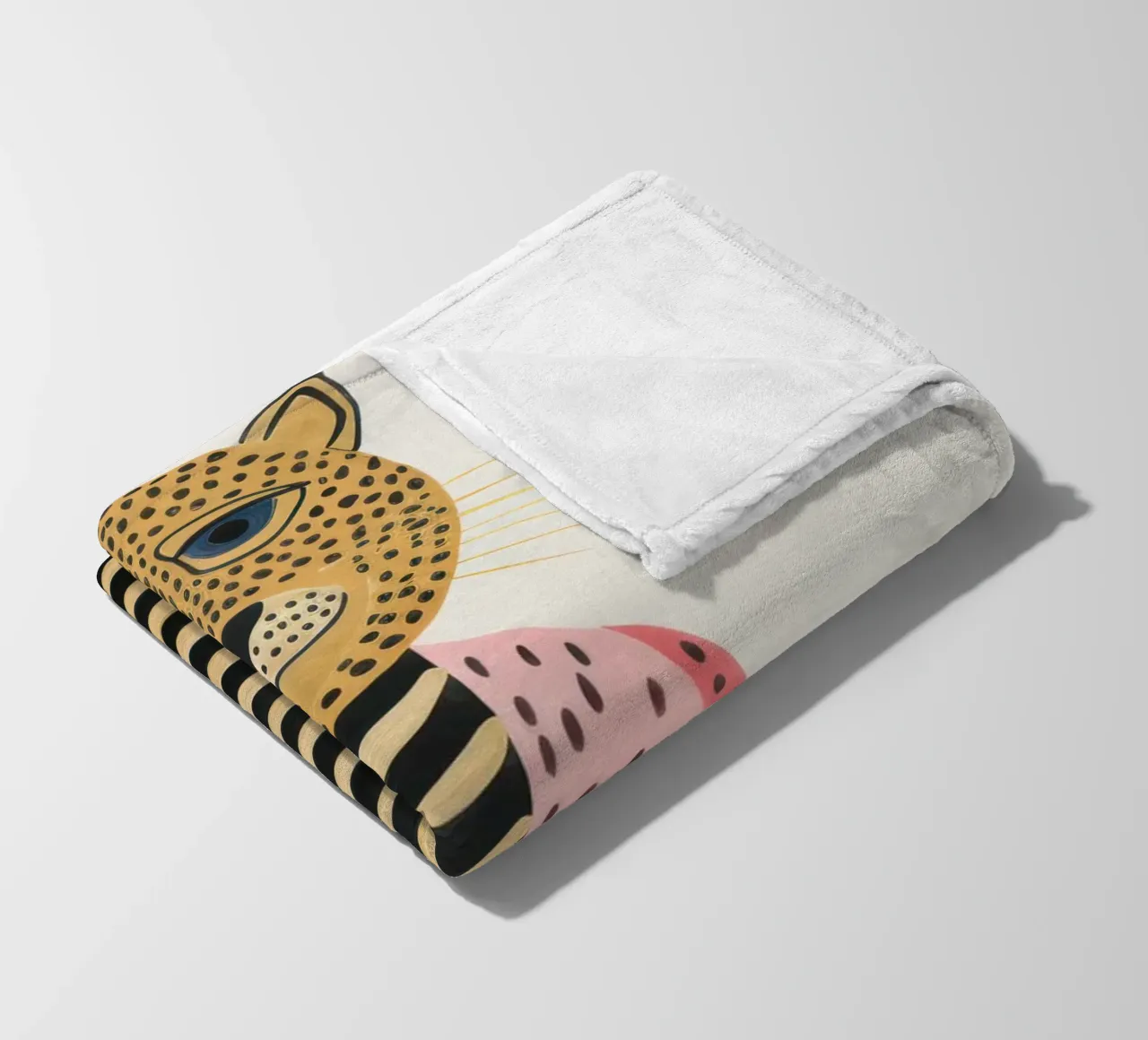 Niedlicher Leopard Fleecedecke von IamHomeStudio