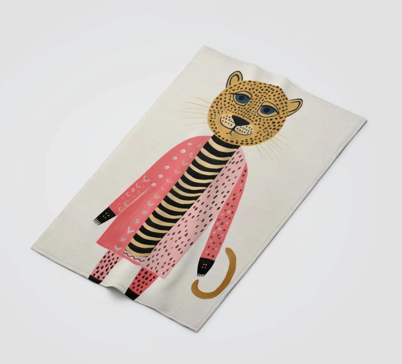 Niedlicher Leopard Fleecedecke von IamHomeStudio