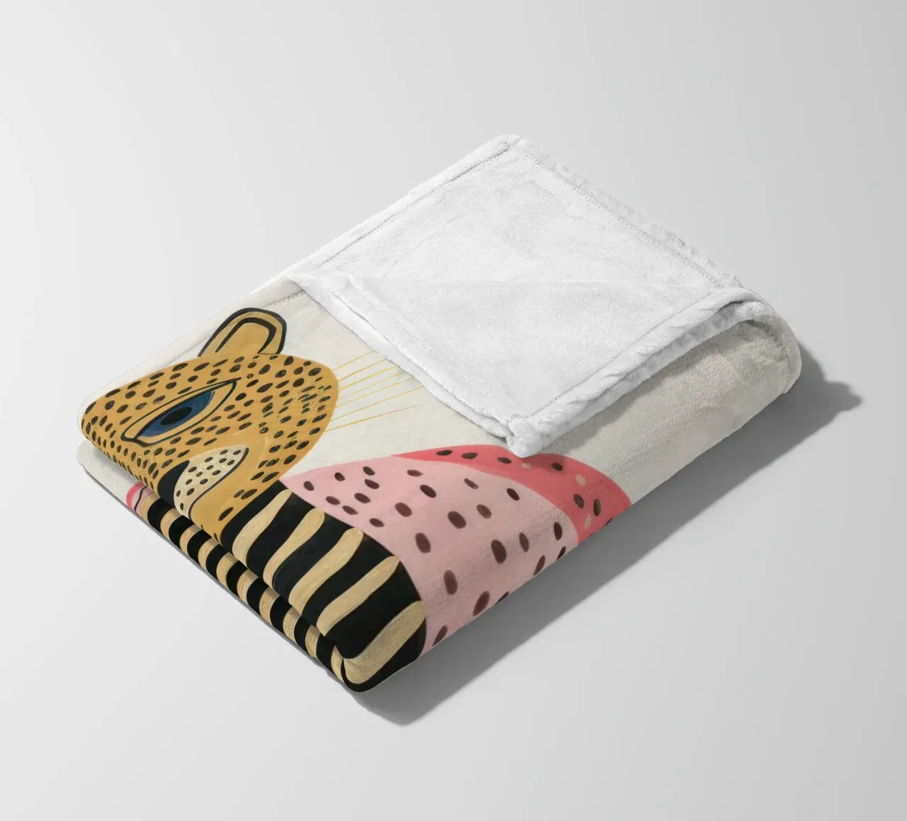 Niedlicher Leopard Fleecedecke von IamHomeStudio