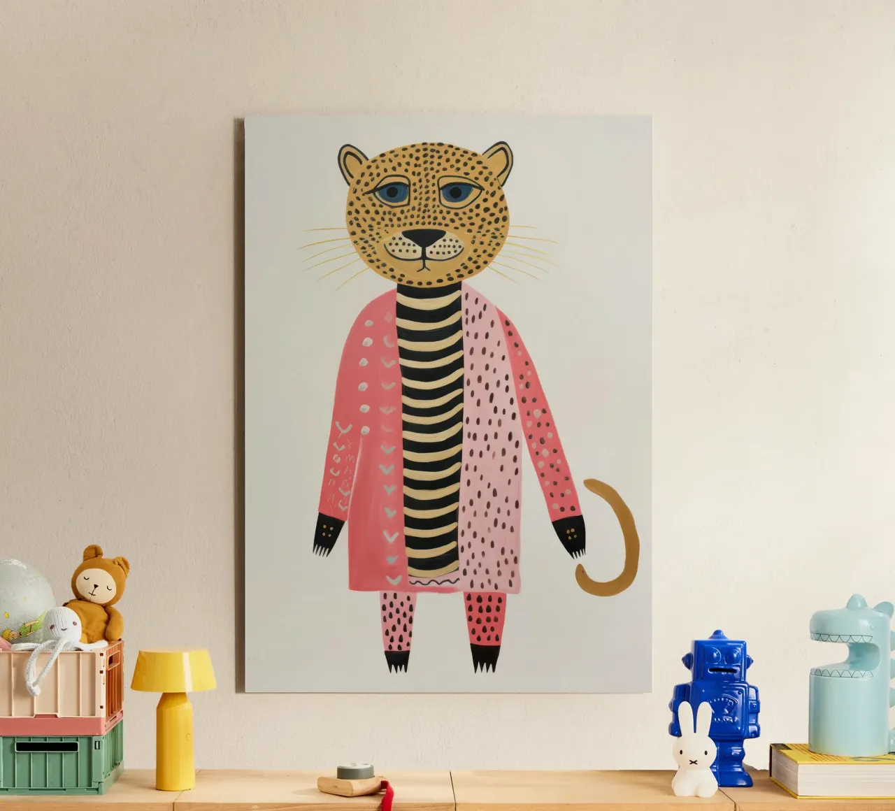 Cute Leopard pannello forex da IamHomeStudio