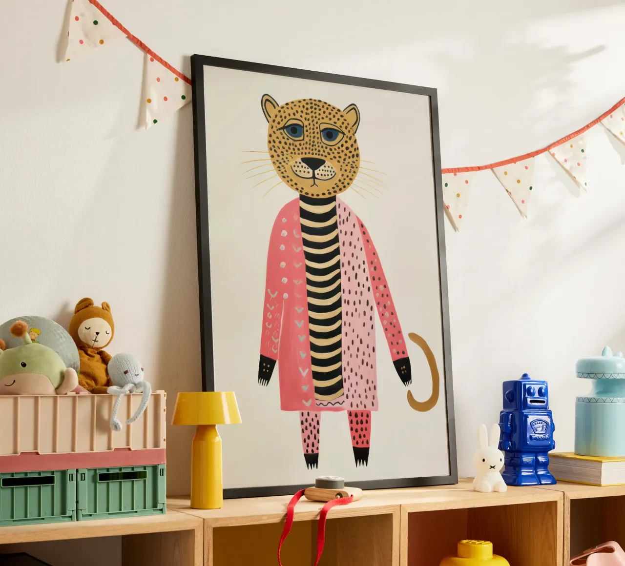 Leopardo carino carta hahnemühle da IamHomeStudio
