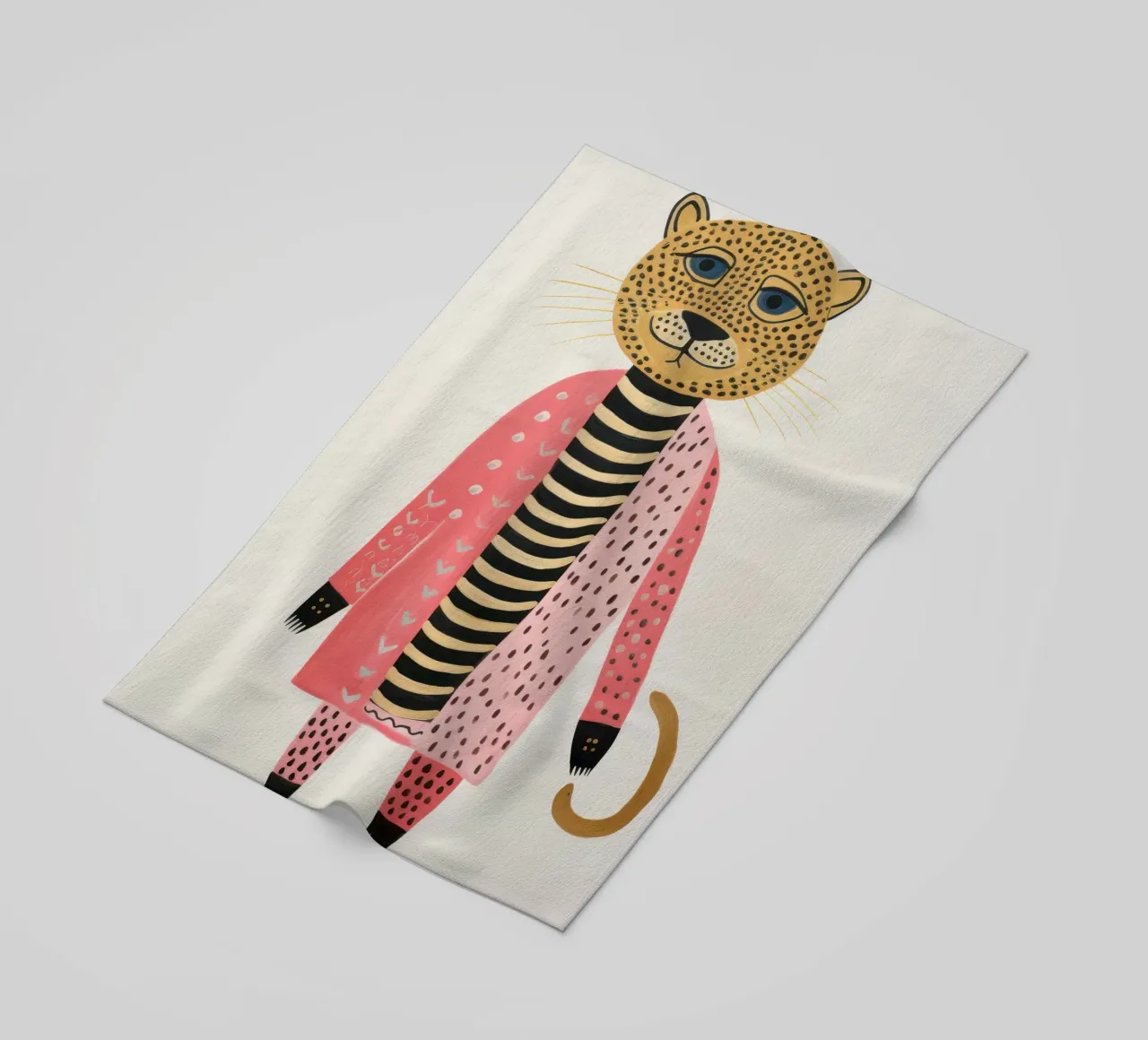 Schattig luipaard strandhanddoek van IamHomeStudio