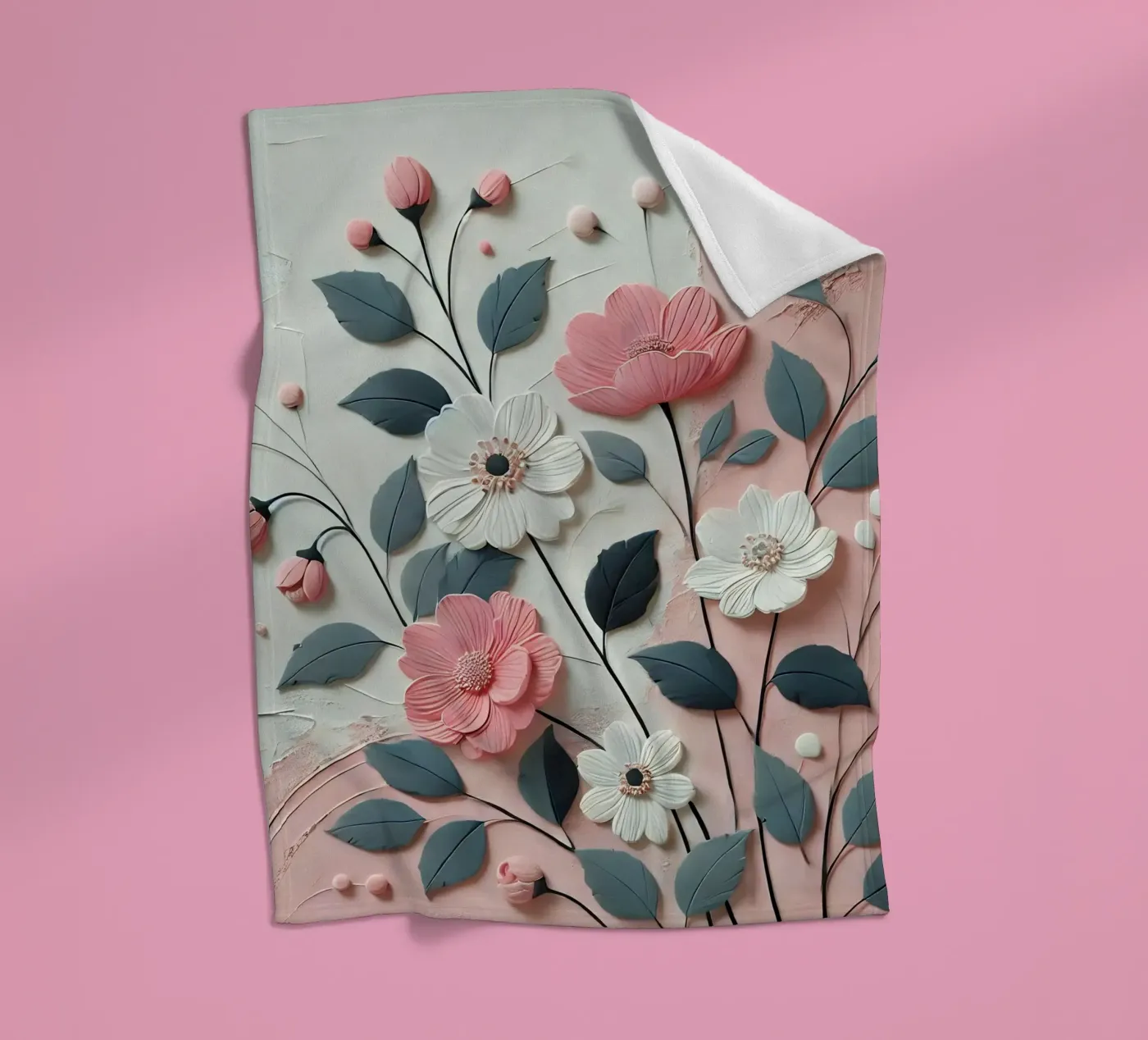 Blumen Fleecedecke von nomad