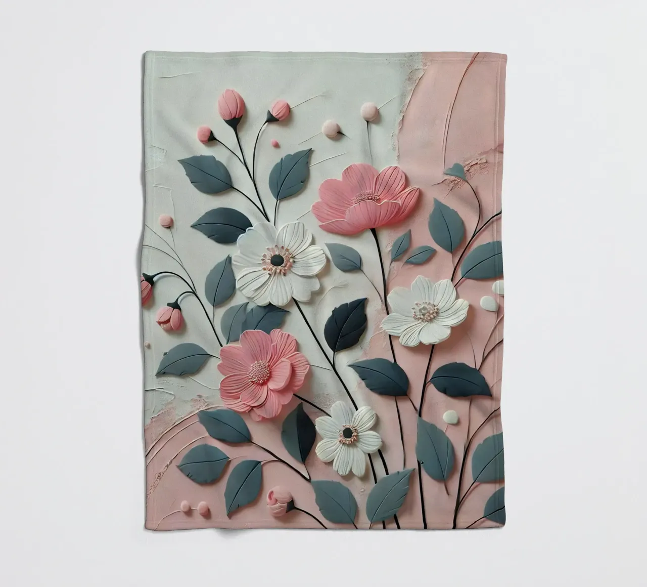 Blumen Fleecedecke von nomad