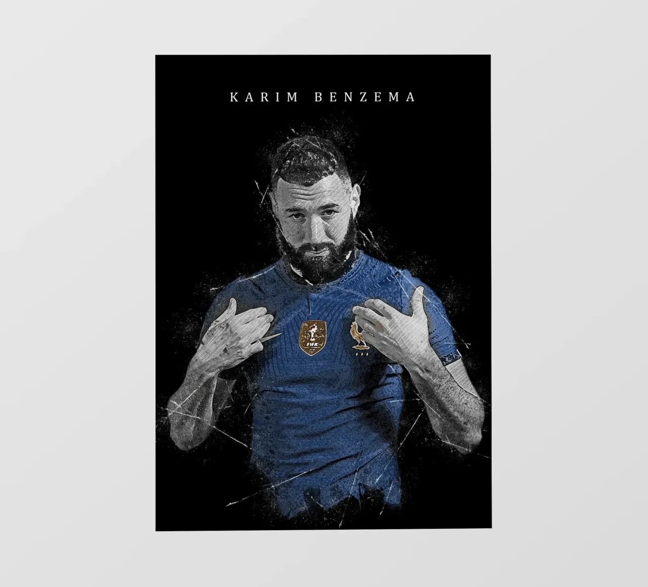 Karim Benzema 1 pellicola backlit da tenten