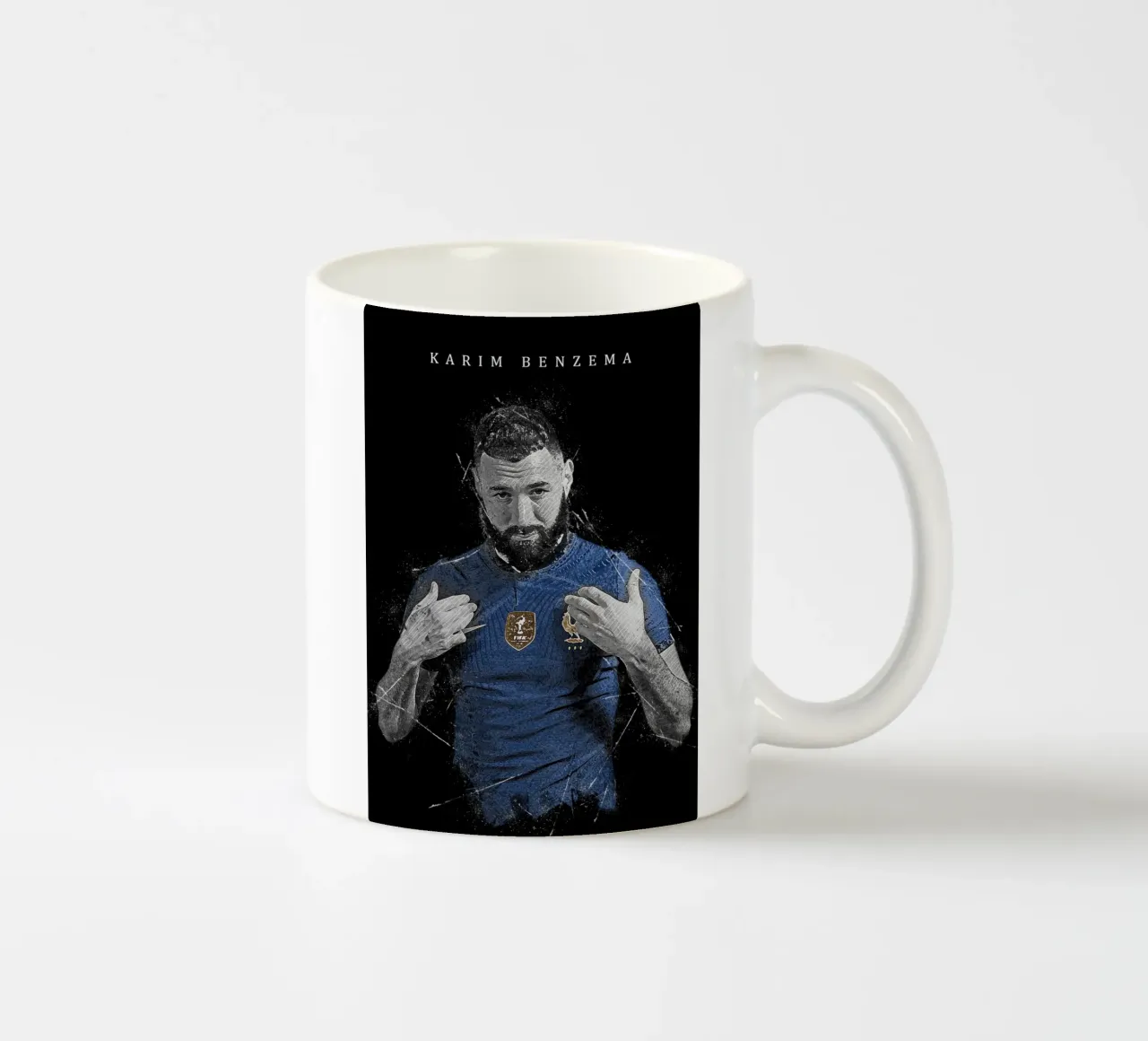 Karim Benzema 1 tazza in ceramica da tenten