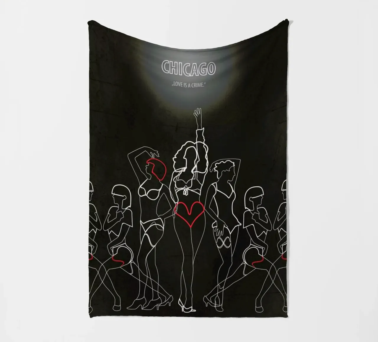 Chicago fleece blanket by Fräulein Fisher