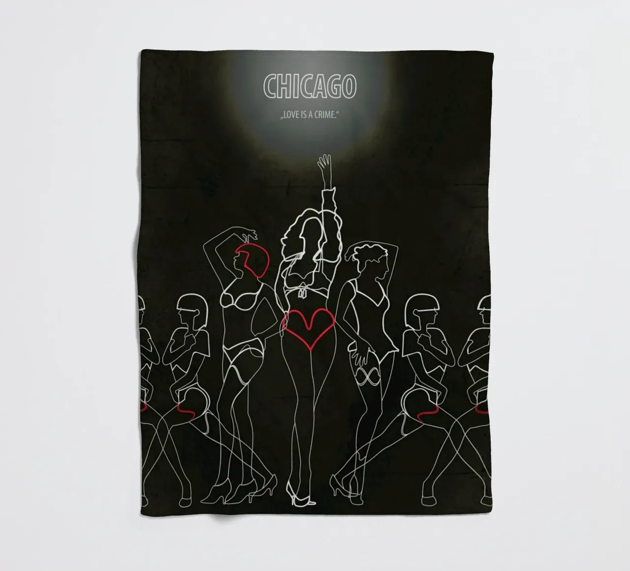 Chicago fleece blanket by Fräulein Fisher