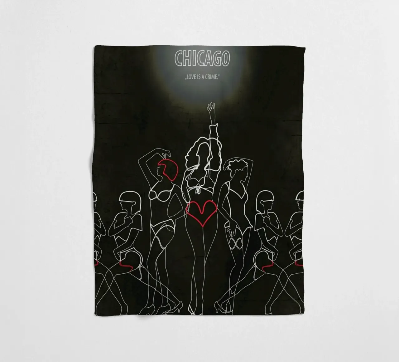 Chicago fleece blanket by Fräulein Fisher