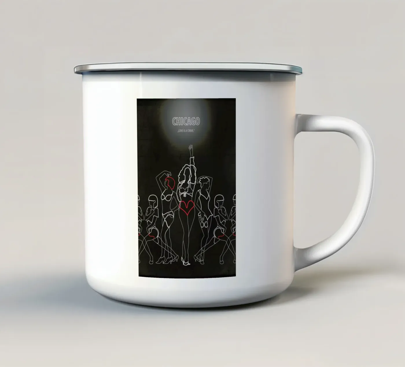 Chicago enamel mug by Fräulein Fisher