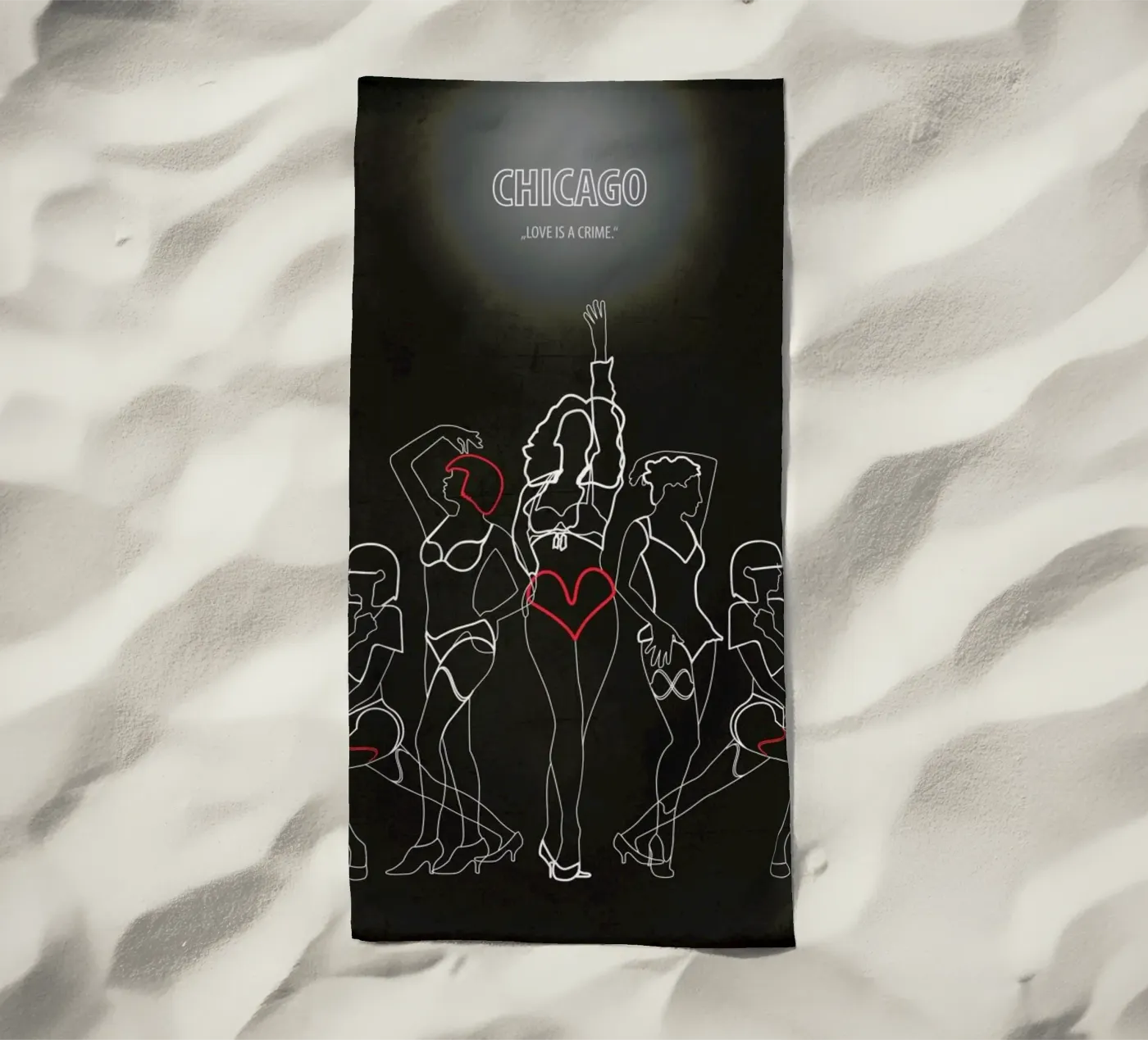 Chicago strandhanddoek van Fräulein Fisher