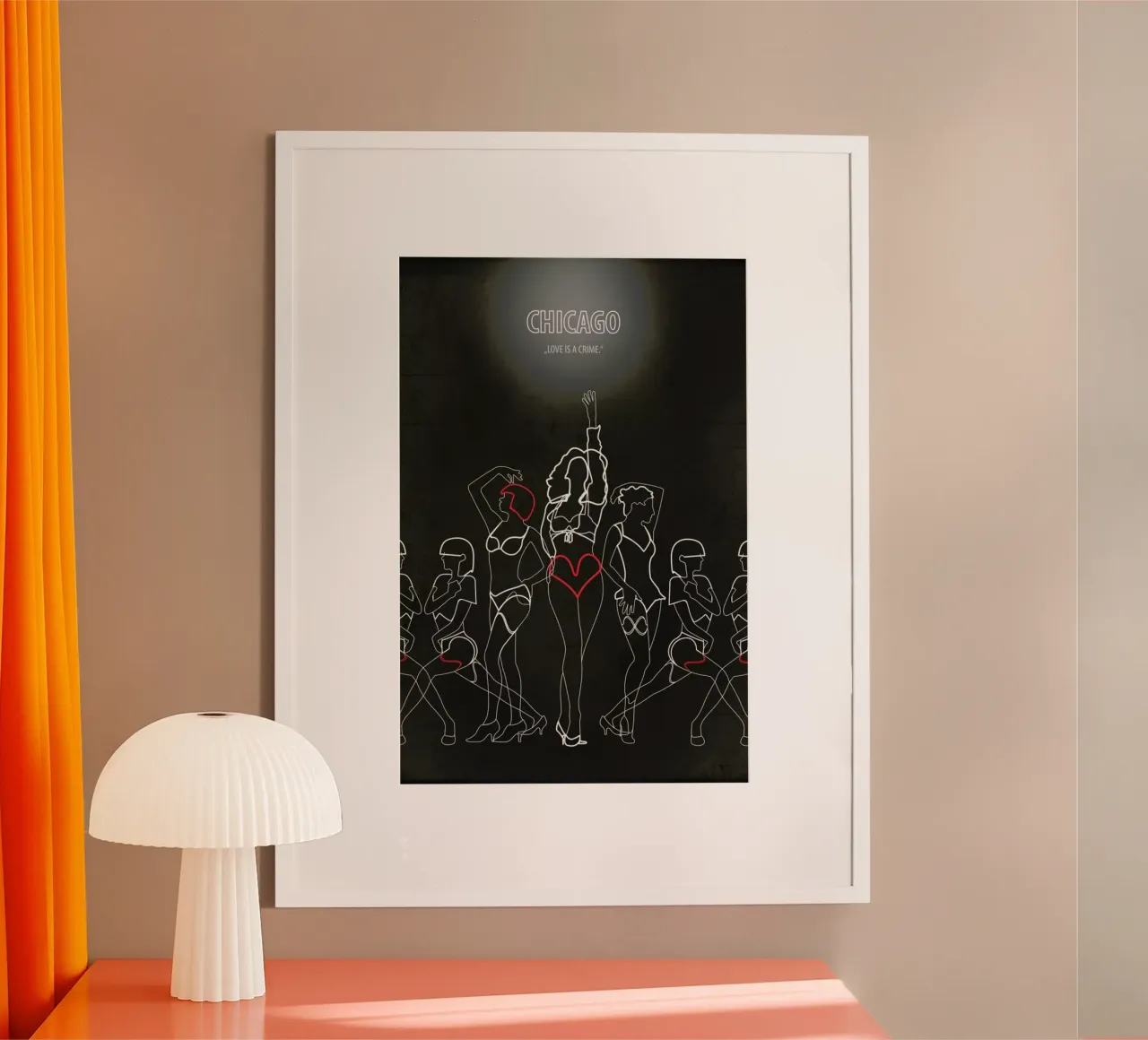 Chicago poster con telaio in alluminio da Fräulein Fisher