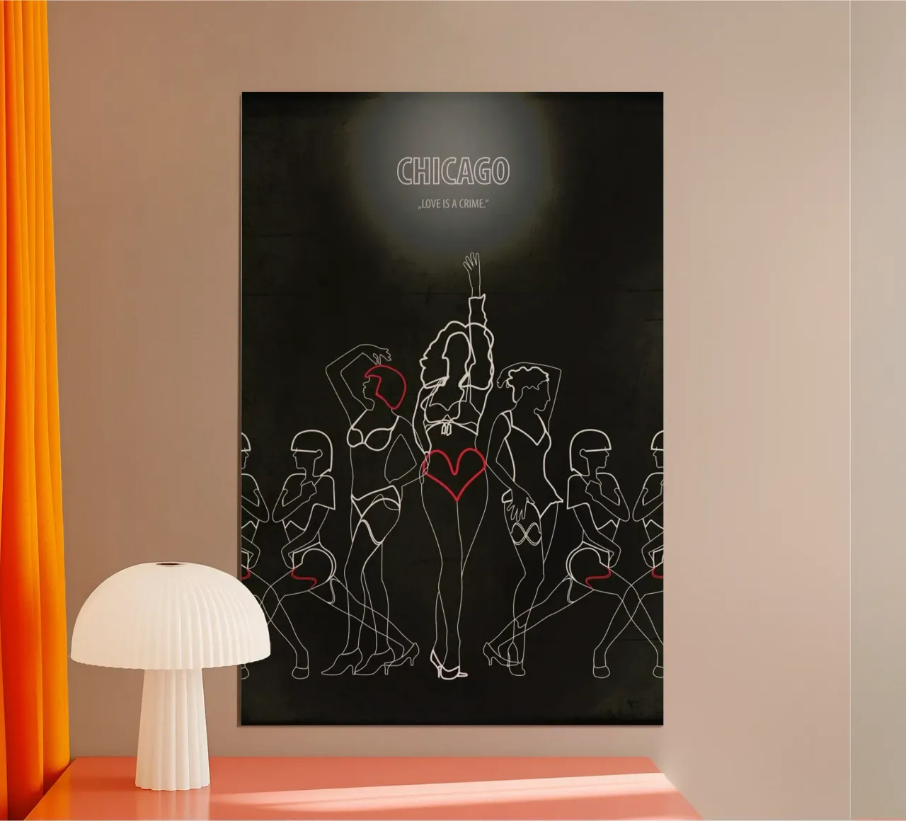 Chicago poster con telaio in alluminio da Fräulein Fisher