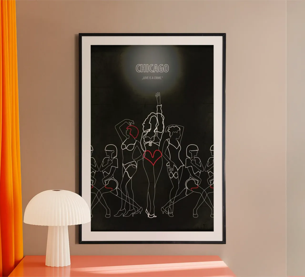 Chicago poster con telaio in alluminio da Fräulein Fisher