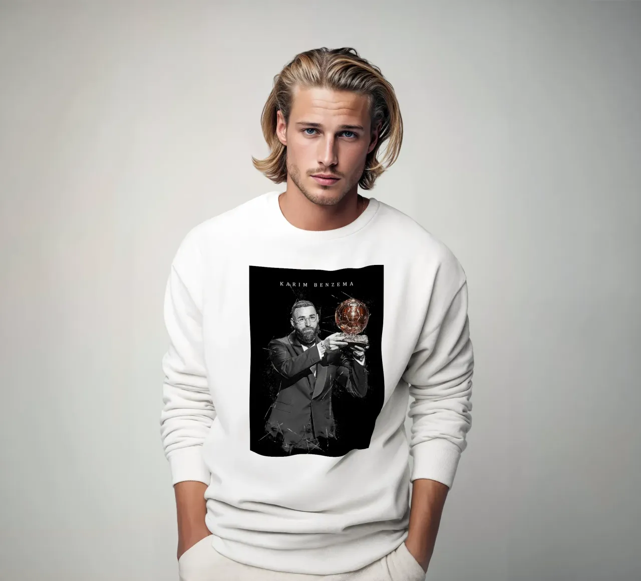 Karim Benzema Ballon d’Or 2022 felpa da tenten