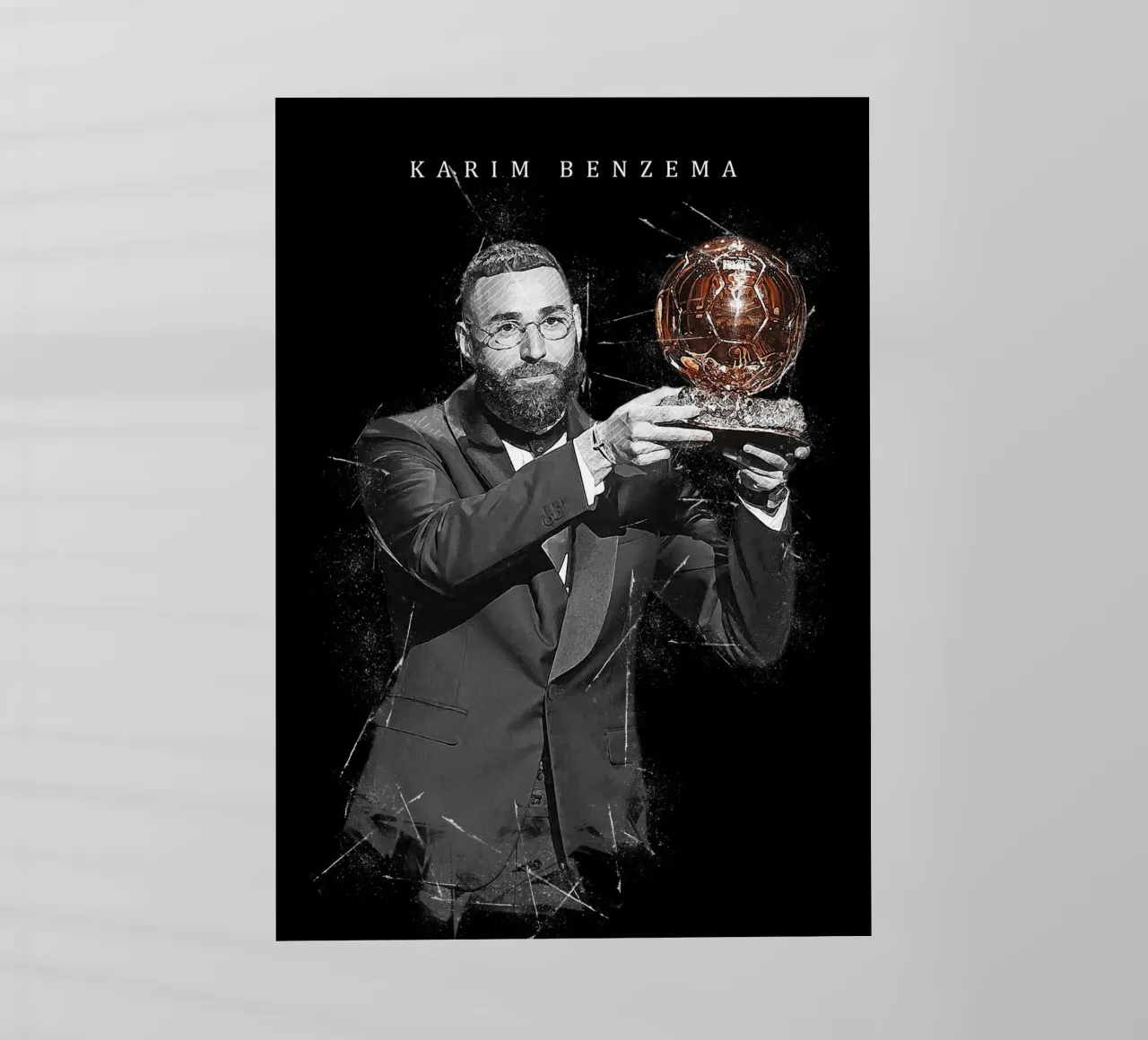 Karim Benzema Ballon d’Or 2022 pellicola backlit da tenten