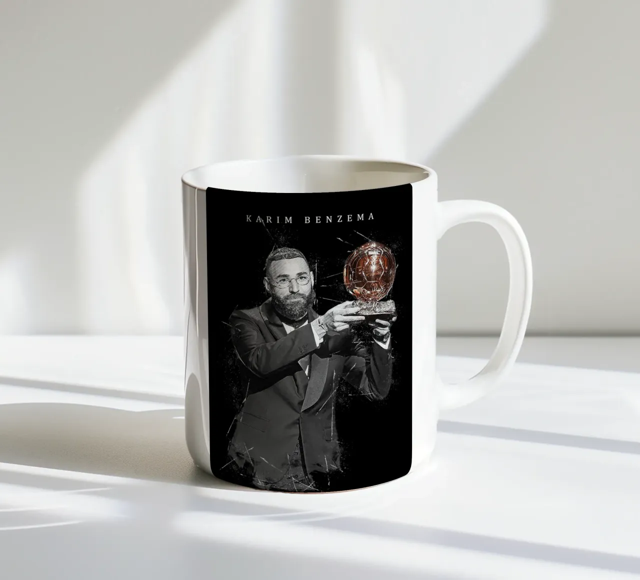 Karim Benzema Ballon d’Or 2022 tazza in ceramica da tenten