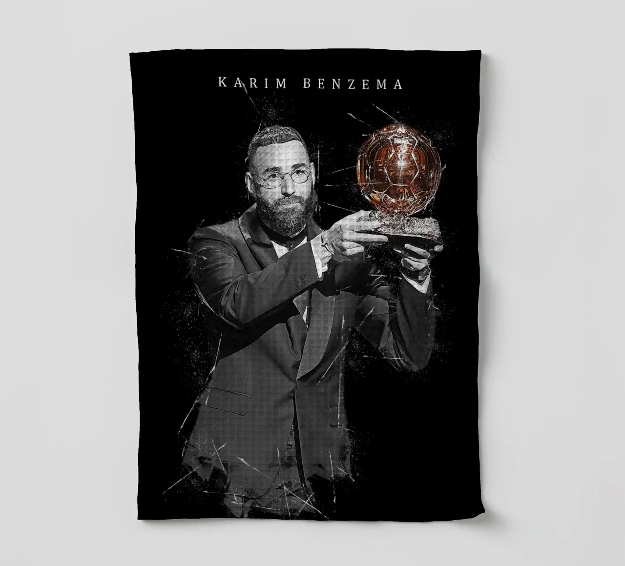 Karim Benzema Ballon d’Or 2022 canovaccio da cucina da tenten