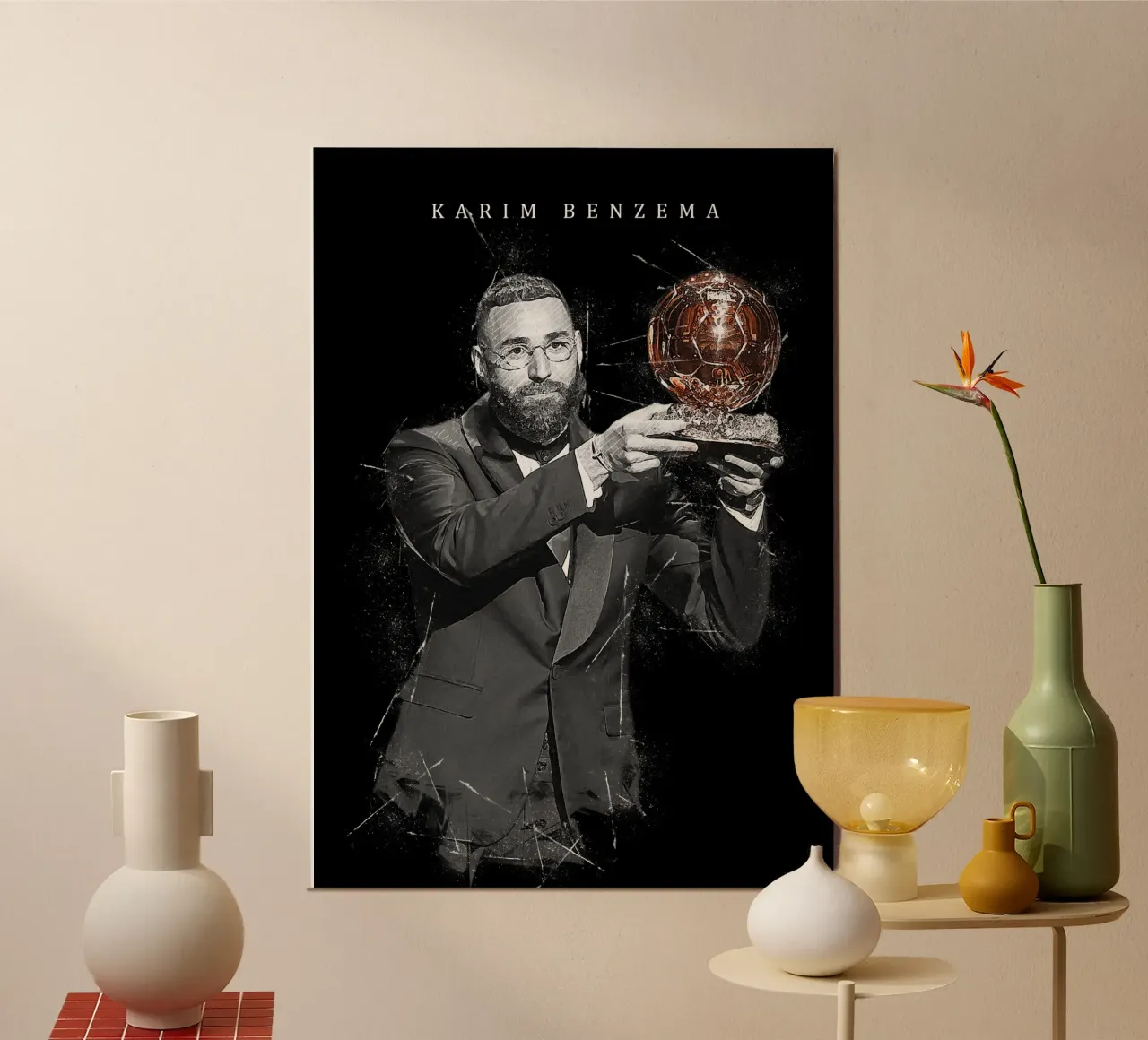 Karim Benzema Ballon d’Or 2022 carta hahnemühle da tenten